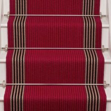 Red stair runner
