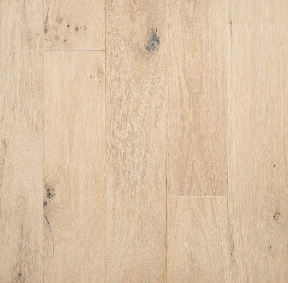 Engineered wood flooring oak country grade 190mm wide hand scraped finished with white UV oil in Surrey