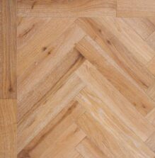 Bespoke light brown and light grey Herringbone engineered parquet wood flooring