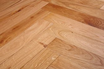 Bespoke light brown Herringbone engineered parquet wood flooring
