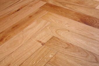 Bespoke light brown Herringbone engineered parquet wood flooring