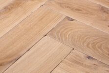 Bespoke light brown and grey Herringbone engineered parquet wood flooring