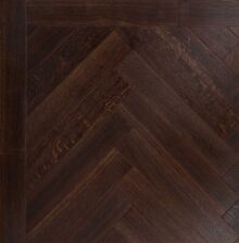 Bespoke dark brown Herringbone engineered parquet wood flooring