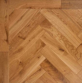 Bespoke brown Herringbone engineered parquet wood flooring