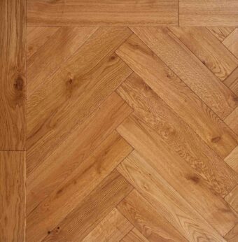 Bespoke brown Herringbone engineered parquet wood flooring