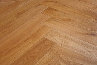 Bespoke brown Herringbone engineered parquet wood flooring