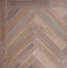 Bespoke dark brown and dark grey Herringbone engineered parquet wood flooring