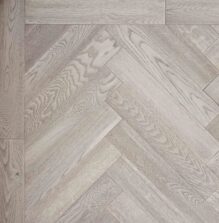Bespoke grey Herringbone engineered parquet wood flooring
