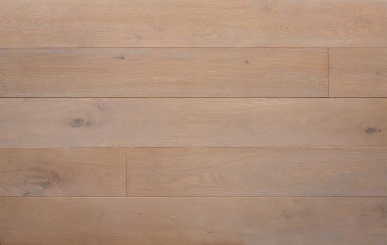 Bespoke grey and light grey engineered wood flooring in multi-width planks