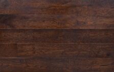 Bespoke dark brown engineered wood flooring in multi-width planks