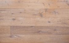 Bespoke light brown and light grey engineered wood flooring in multi-width planks