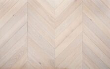 Bespoke light grey and white chevron engineered parquet wood flooring