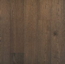 Dark brown engineered wood flooring oak select grade 190mm wide with brushed surface finished with natural oil in Surrey
