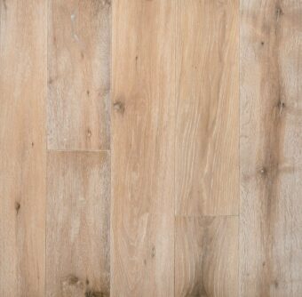 Distressed white engineered oak wood flooring country grade 190mm wide with splits and character finished with natural oil in Surrey