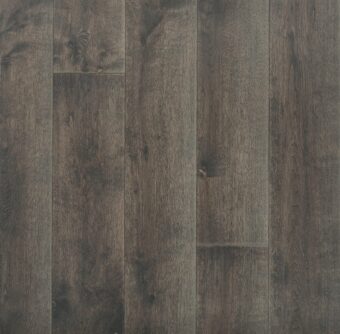 Distressed dark grey engineered oak wood flooring country grade 190mm wide with splits and character finished with natural oil in Surrey