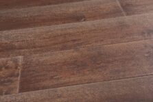 Distressed dark grey engineered oak wood flooring country grade 190mm wide with splits and character finished with natural oil in Surrey