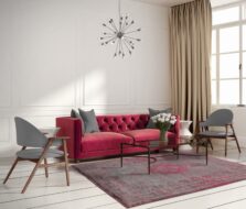 Fading World Collection Medallion Pink Flash 8261 rug by Louis De Poortere