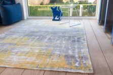 Atlantic Collection Streaks Sea Bright Sunny 8715 rug by Louis De Poortere