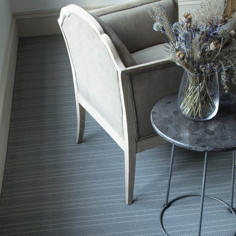 Byron French Grey stair runner by Roger Oates