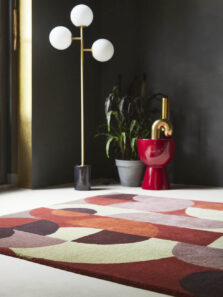 Decor Red Pale Green 95203 rug by Brink