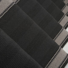 Henley Soft Black stair runner by Roger Oates