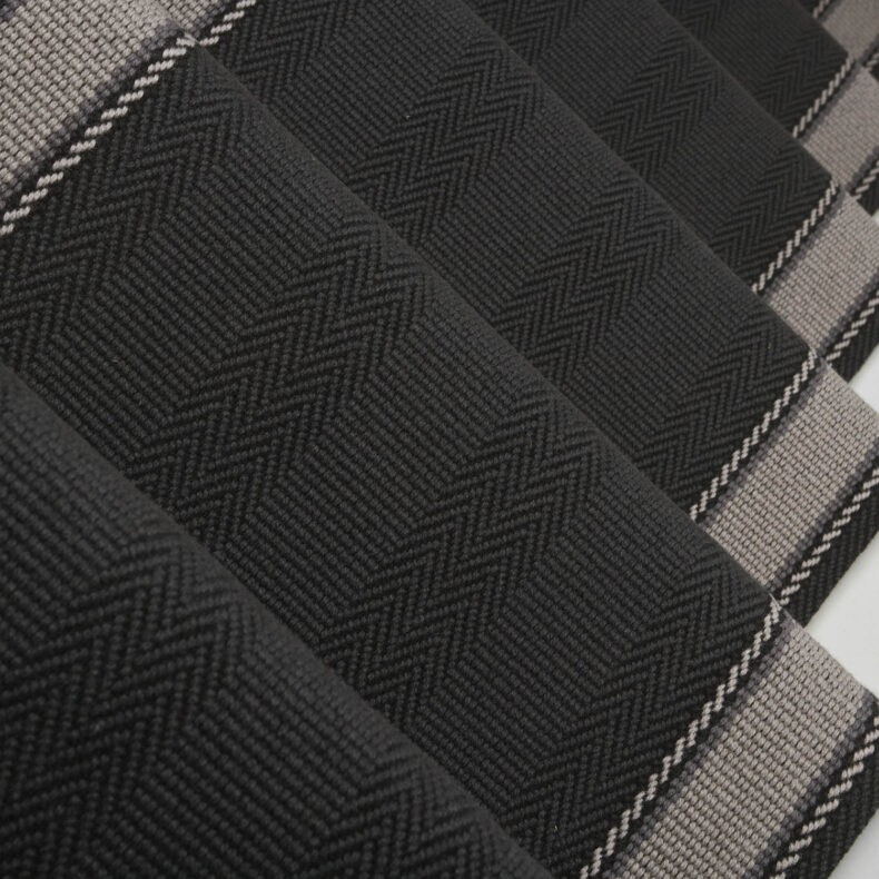 Henley Soft Black stair runner by Roger Oates