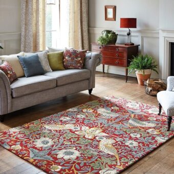 Strawberry Thief Indigo 27708 rug by Morris