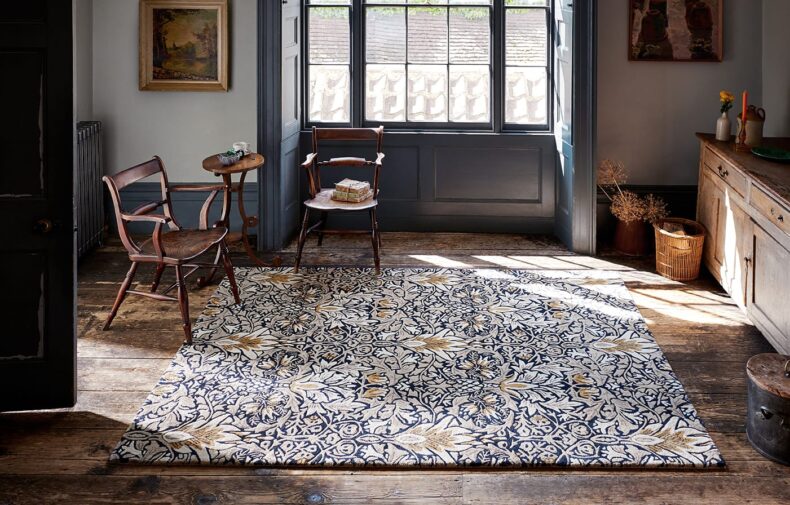 Snakeshead Indigo 127208 rug by Morris