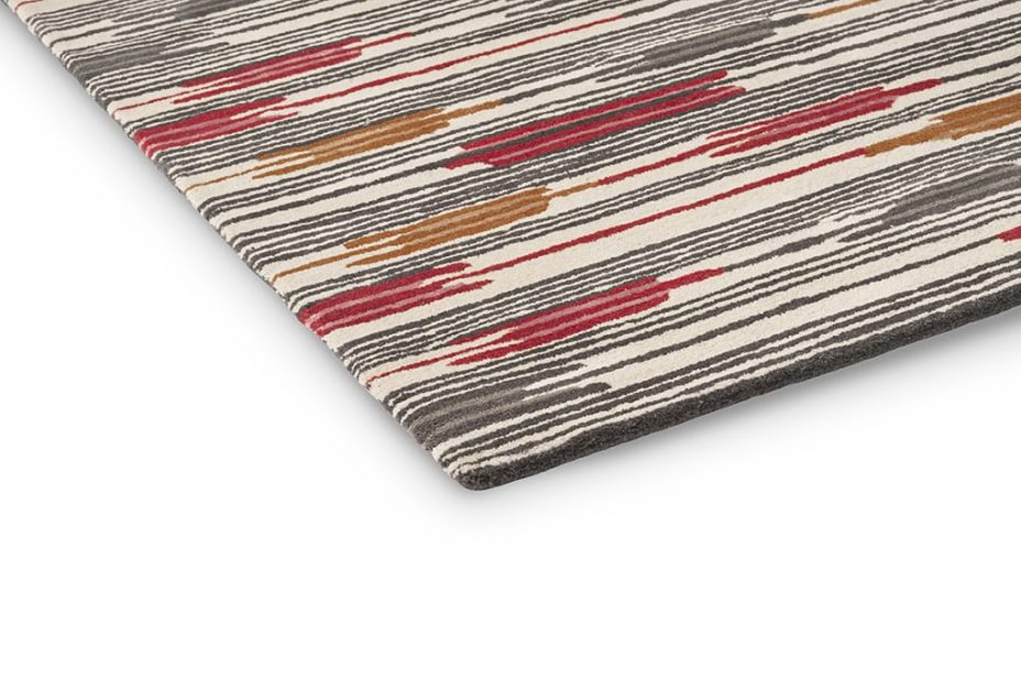 Ishi Red Charcoal 146000 rug by Sanderson