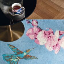 Hummingbird Blue 37808 rug by Wedgwood