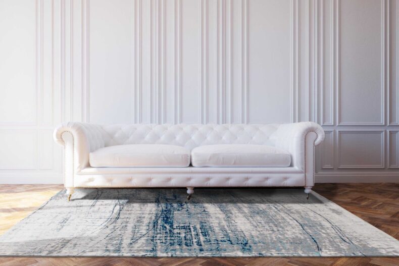 Mad Men Collection Griff Bronx Azurite 8421 rug by Louis De Poortere