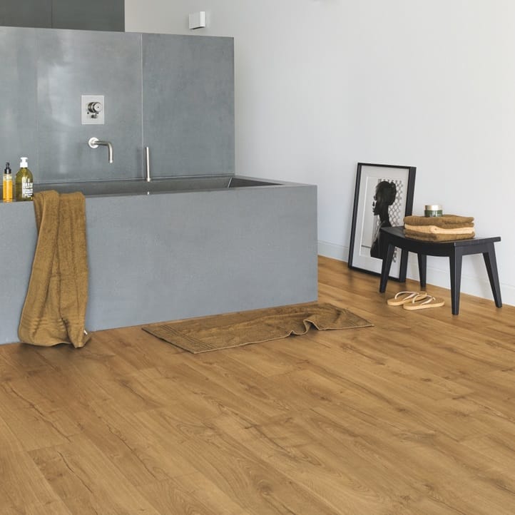 View of Classic Oak Natural IMU1848 laminate tile by Quick-Step