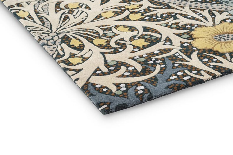 Seaweed Teal 127008 rug by Morris