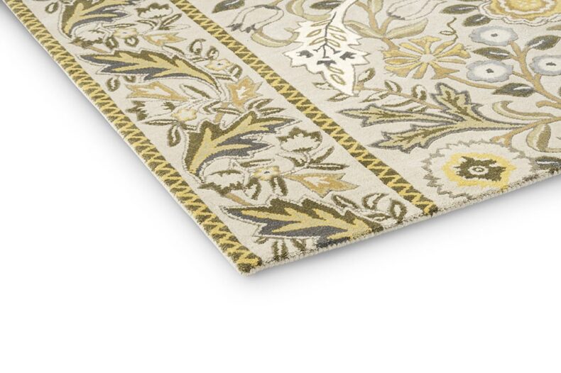 Wilhelmina Linen Mustard 127401 rug by Morris