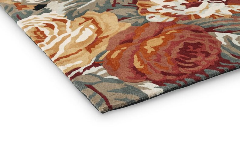 Stapleton Park Navy Burnt Orange 45318 rug by Sanderson