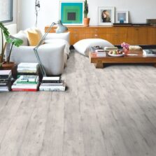 View of Concrete Wood Light Grey IM1861 laminate tile by Quick-Step