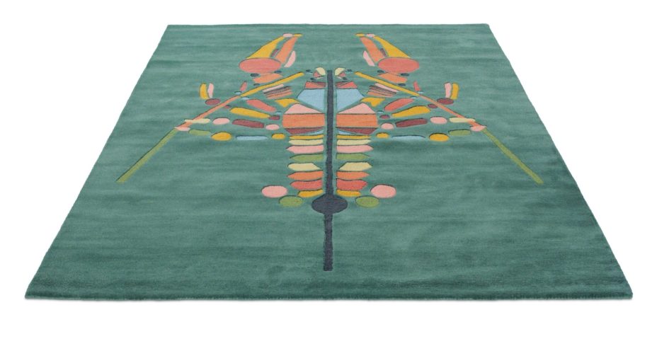 Emerging Lobster Green 160407 rug by Ted Baker
