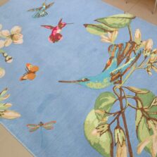 Hummingbird Blue 37808 rug by Wedgwood