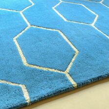 Arris Teal Gold 37307 rug by Wedgwood