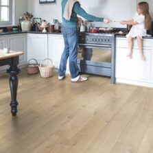 View of Soft Oak Medium IMU1856 laminate tile by Quick-Step