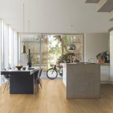 View of Woodland Oak Natural MJ3546 laminate tile by Quick-Step