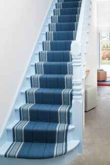Westport Indigo stair runner by Roger Oates