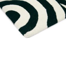 Turnabouts Black 39205 rug by Florence Broadhurst