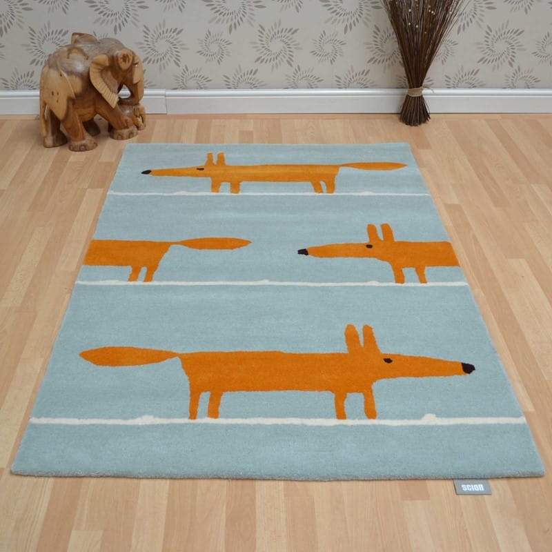 Mr Fox Aqua 25308 rug by Scion