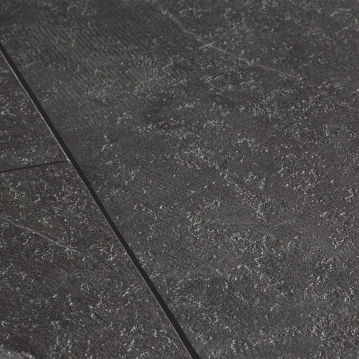 View of Black Slate AMGP40035 luxury vinyl tile by Quick-Step Livyn