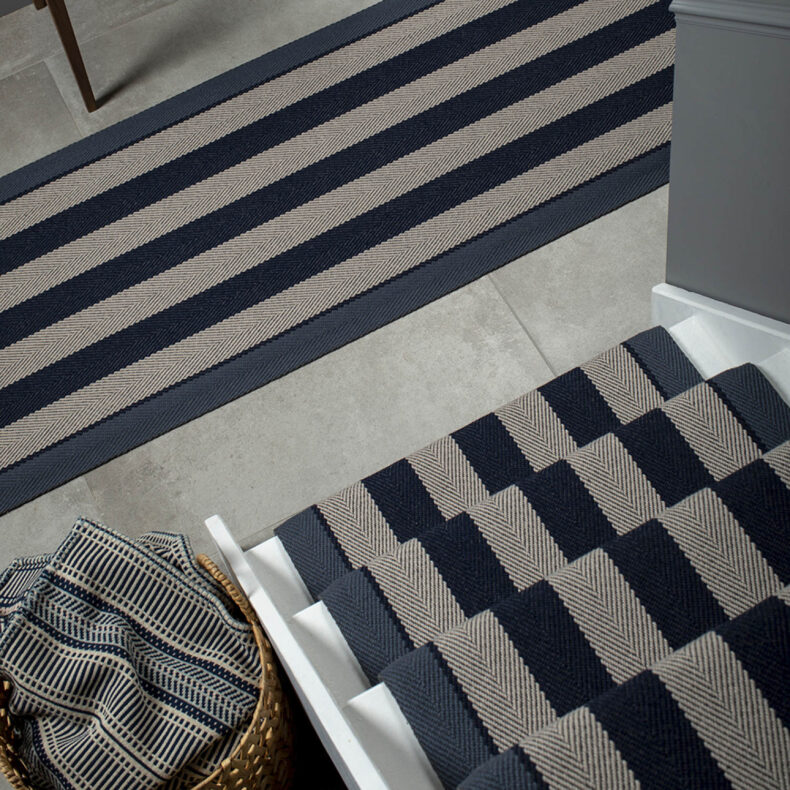 Fitzroy Midnight stair runner by Roger Oates