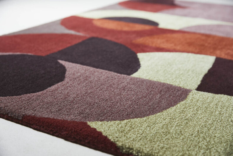 Decor Red Pale Green 95203 rug by Brink