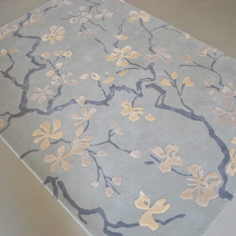 Anthea China Blue 47107 rug by Sanderson