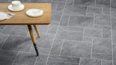 The Small Flagstone design of Welsh Slate luxury vinyl tile by Amtico