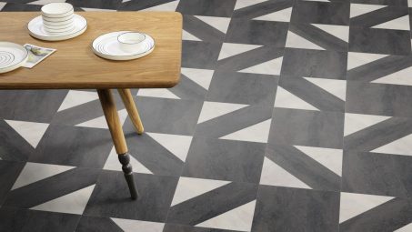 The Woven design of Tempus Soothe luxury vinyl tile by Amtico